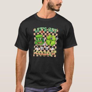 Camiseta Let's Get Lucked Up Retro St Patrick's Day For Bes