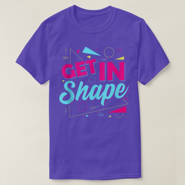 Camiseta Lets Get Physical  80s 90s Style  Get In Shape Gym (Diseño del anverso)