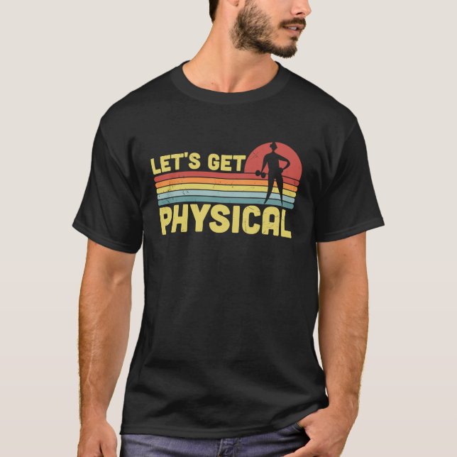 Camiseta Lets Get Physical Workout Gym Totally Rad 80'S (Anverso)
