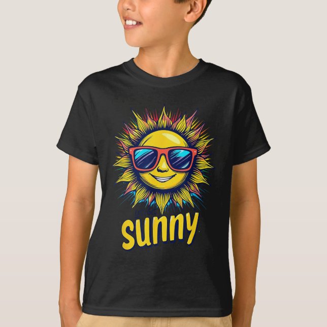 Camiseta Let's Get Sunny Motivation For Bright Days  (Anverso)
