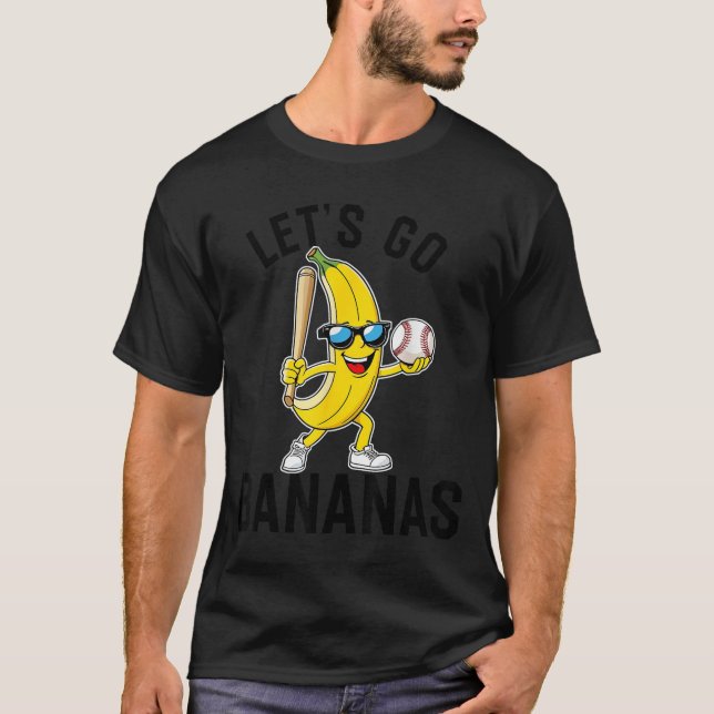 Camiseta Let's Go Bananas Funny Banana Merch  (Anverso)