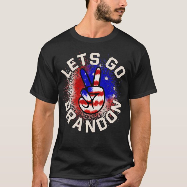 Camiseta Let's Go Brandon Conservative Anti Liberal US Flag (Anverso)