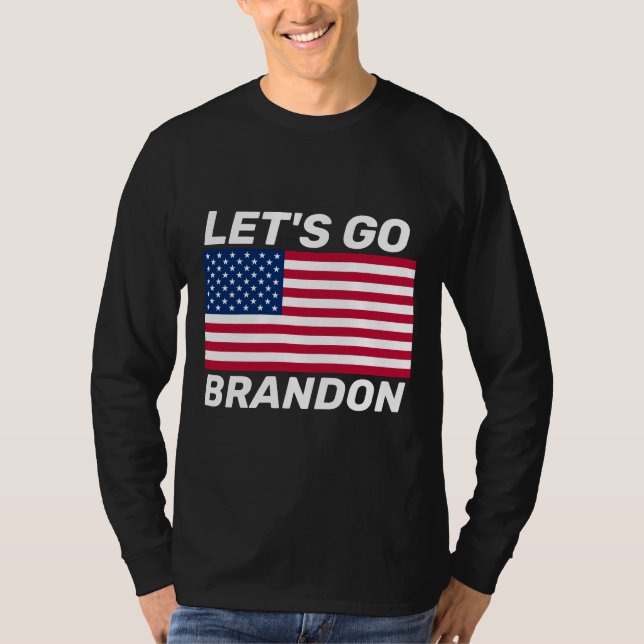 CAMISETA LET'S GO BRANDON! FLAG T-SHIRTS T-SHIRT (Anverso)
