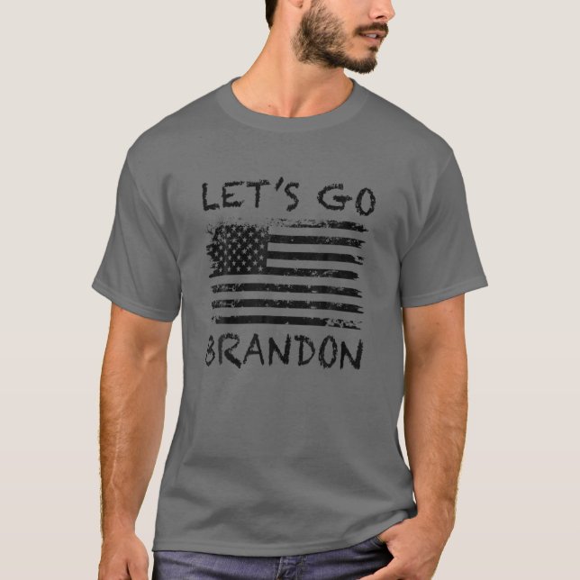 Camiseta Lets Go Brandon Let's Go Brandon USA Flag (Anverso)