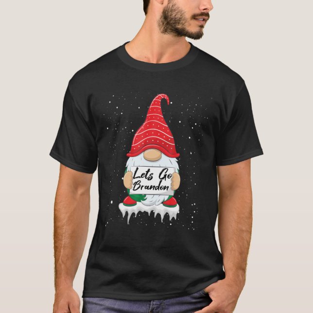 Camiseta Lets-Go-Brandon Tee Navidades divertidos se van (Anverso)