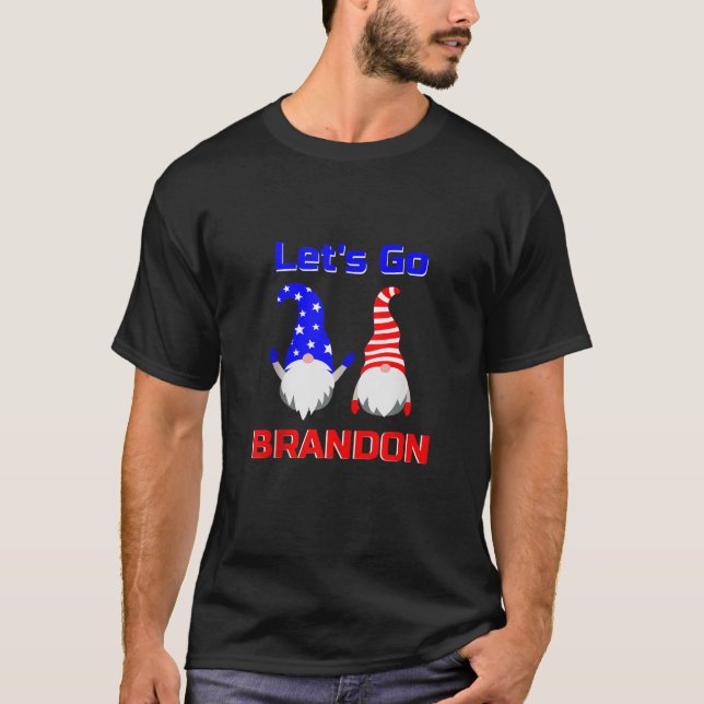 Camiseta Lets Go Brandon Tees Funny Christmas Gnome Let s G (Anverso)