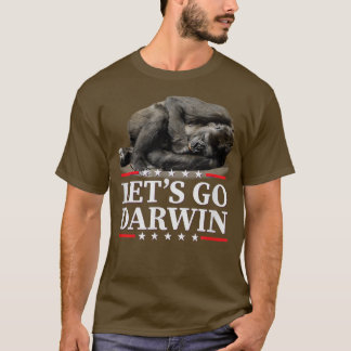 Camiseta Let's Go Darwin USA Flag Vintage Fauci Ouchie Scie