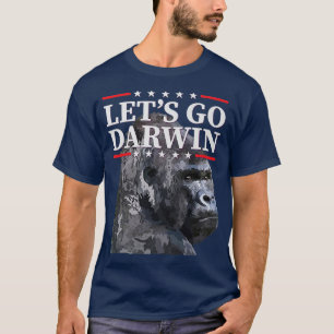 Camiseta Let's Go Darwin USA Flag Vintage Fauci Ouchie Scie
