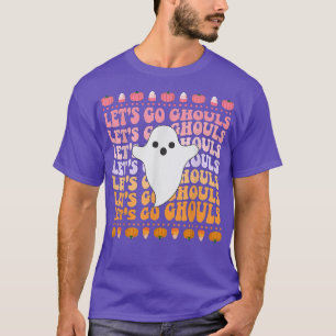 Camiseta Let's Go Ghouls Bachelorette Halloween Retro Party