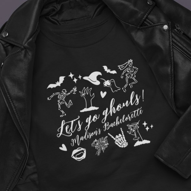 Camiseta Let's Go Ghouls Spooky Whimsical Bachelorette (Subido por el creador)