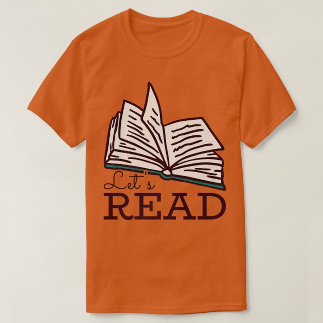 Camiseta Let's Read Books  (Diseño del anverso)