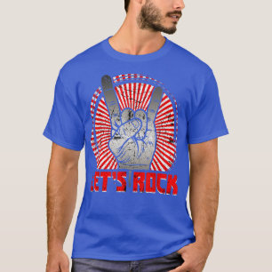 Camiseta Lets Rock Vintage Rock And Roll Music Lovers1605