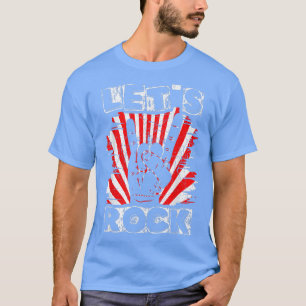 Camiseta Lets Rock Vintage Rock And Roll Music Lovers1611