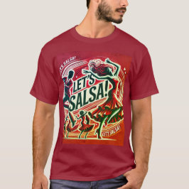 Camiseta "Let's Salsa" audaz y vibrante Salsa Dance T-Shirt
