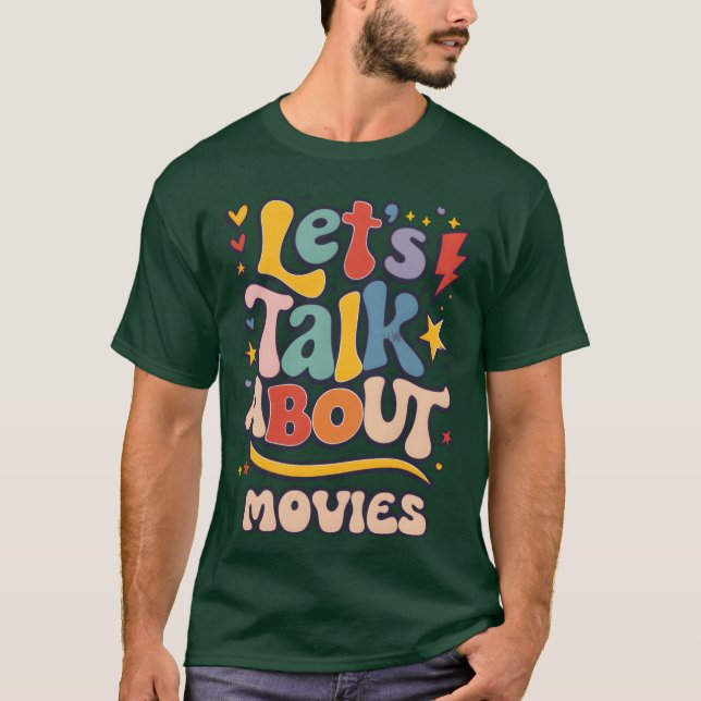 Camiseta Letsalk sobre películas Conversaciones cinematográ (Anverso)
