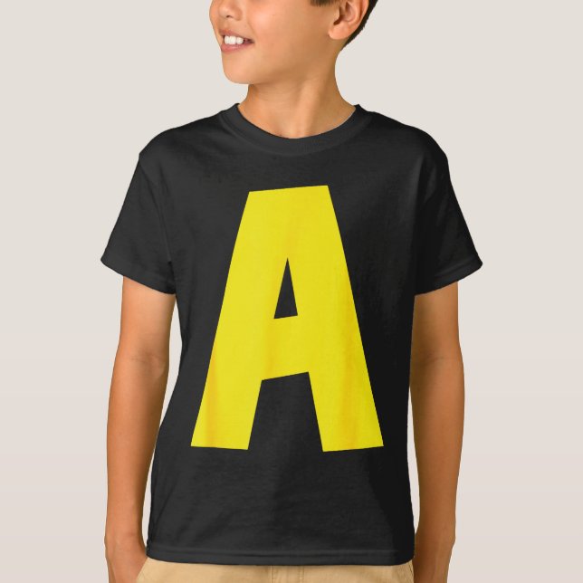 Camiseta Letter A Funny Group Matching Halloween For Women  (Anverso)
