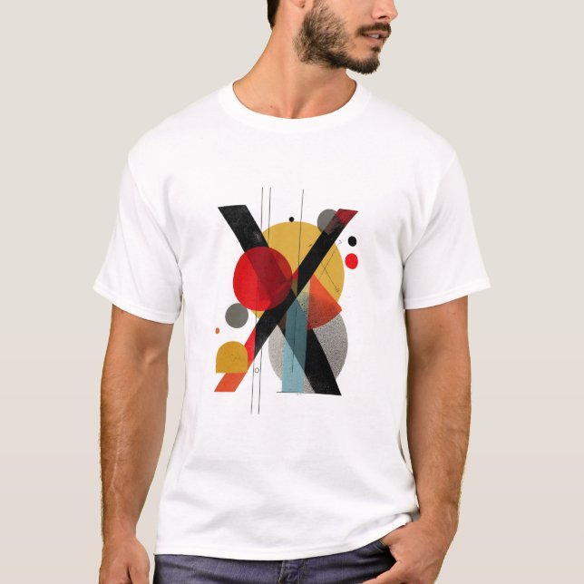 Camiseta Letter X – Swiss-Modern Geometric Monogram  (Anverso)