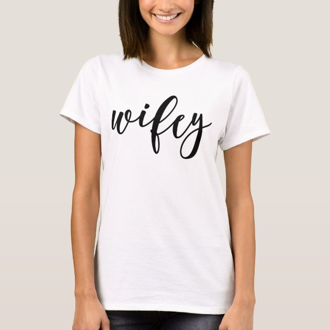 Camiseta Lettered Wifey (Anverso)