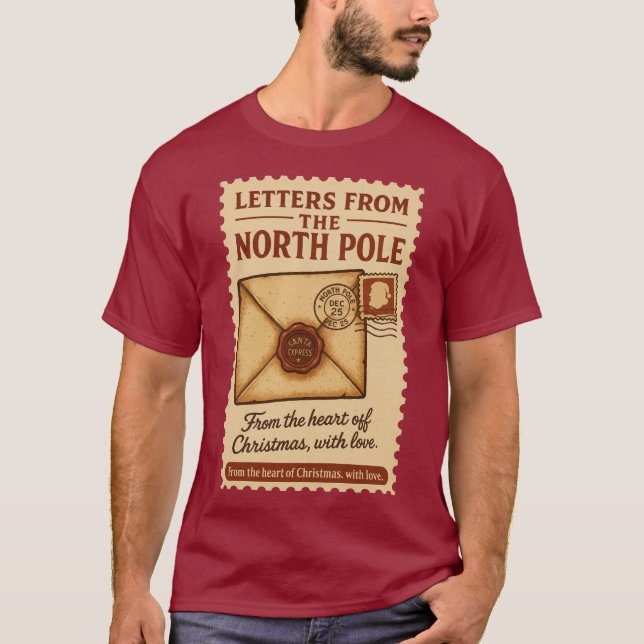 Camiseta Letters from the North Pole (Anverso)