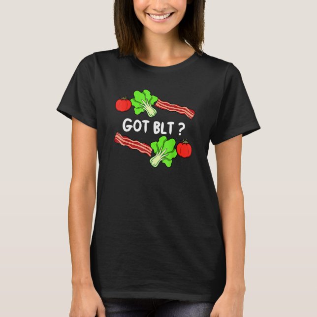 Camiseta Lettuce Bacon Tomato  Leaf Vegetable Vegetarian Ve (Anverso)