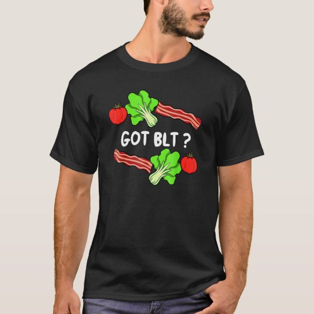 Camiseta Lettuce Bacon Tomato  Leaf Vegetable Vegetarian Ve (Anverso)