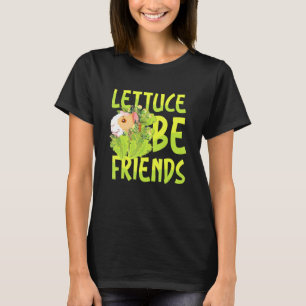Camiseta Lettuce Be Friends Para Una Ganadera De Cerdo De G