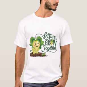 Camiseta Lettuce Crece Juntos: Gracioso Tee de Jardinería