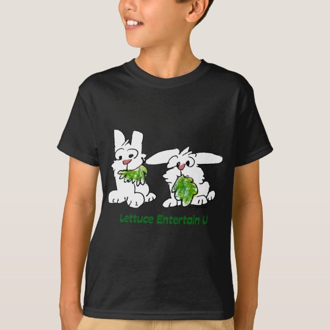 Camiseta Lettuce Entertain U Personalizado Rabbits (Anverso)