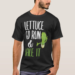 Camiseta Lettugo Go Run Y Kale It Funny Vegan Runner Vege