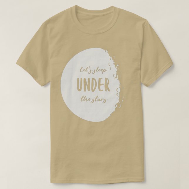 Camiseta Letx27 duerme bajo las estrellas (Diseño del anverso)