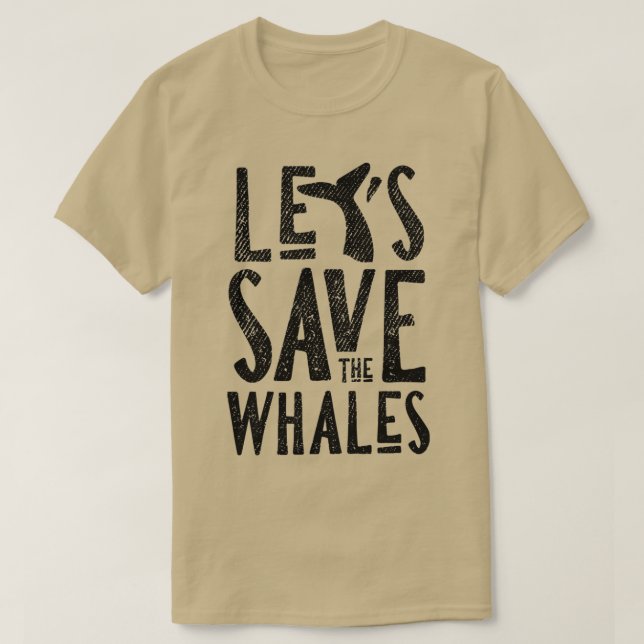 Camiseta Letx27 salva a las ballenas 2 (Diseño del anverso)