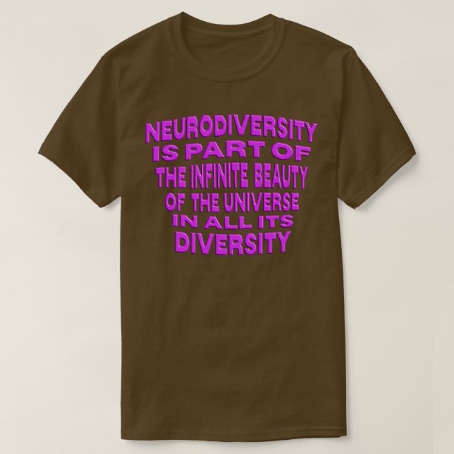 Camiseta LETx27S CELEBRAR NEURODIVERSIDAD NEURODIVERSIDAD (Diseño del anverso)