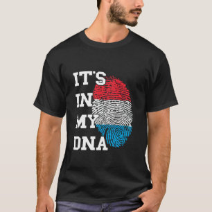 Camiseta Letzebuerg Está En Mi Huella Dactilar Luxemburgués