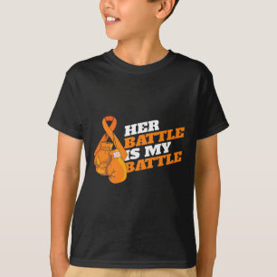 Camiseta Leucemia Cáncer de Sangre Sensibilización Naranja