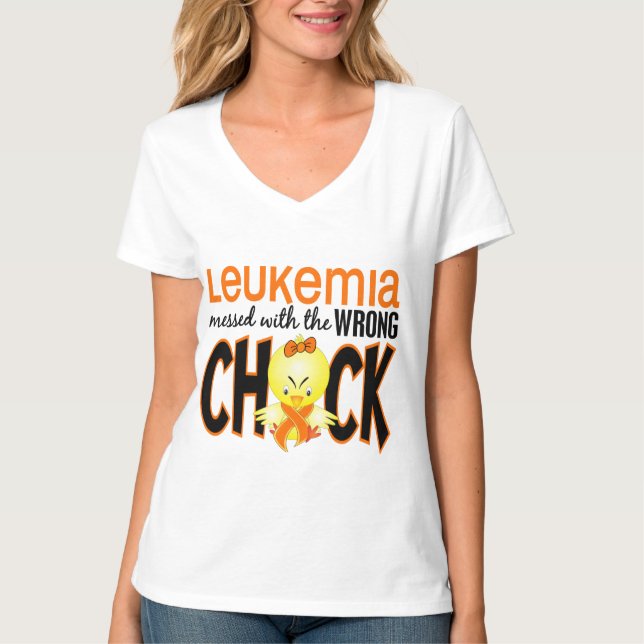 Camiseta Leucemia Con El Chick Equivocado (Anverso)