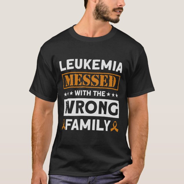 Camiseta Leucemia Con La Leucemia Familiar Equivocada Awa (Anverso)