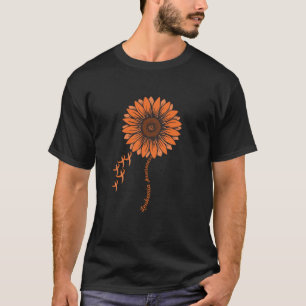 Camiseta Leucemia Conciencia - Girasol Naranja