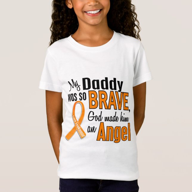 Camiseta Leucemia del papá del ángel (Anverso)