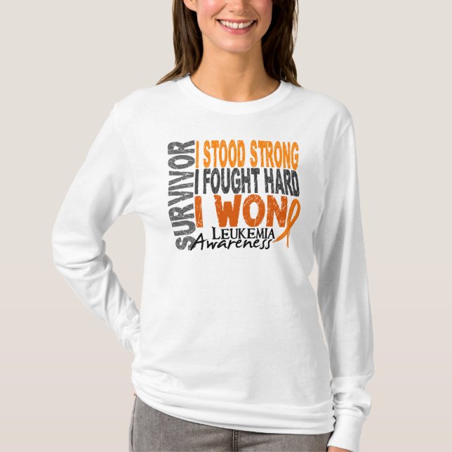 Camiseta Leucemia del superviviente 4 (Anverso)