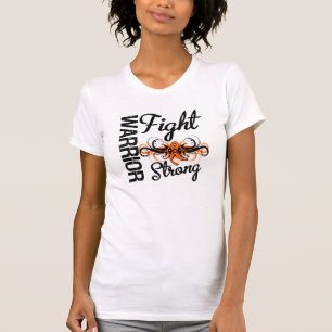 Camiseta Leucemia fuerte de la lucha del guerrero