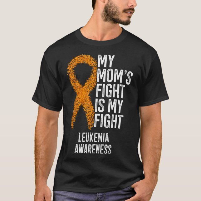 Camiseta Leucemia La lucha de mi mamá es consciente de la l (Anverso)