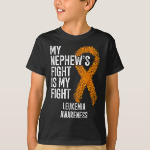 Camiseta Leucemia La lucha de mi sobrino es la leucemia en 