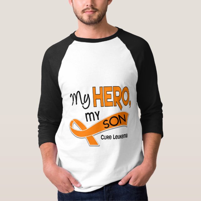 Camiseta Leucemia MI HÉROE MI HIJO 42 (Anverso)