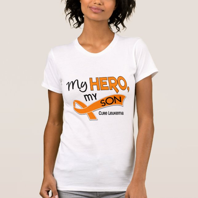 Camiseta Leucemia MI HÉROE MI HIJO 42 (Anverso)