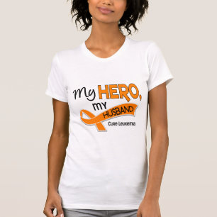 Camiseta Leucemia MI HÉROE MI MARIDO 42