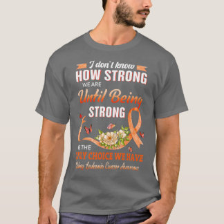 Camiseta Leucemia renal Naranja fuerte de sensibilización f