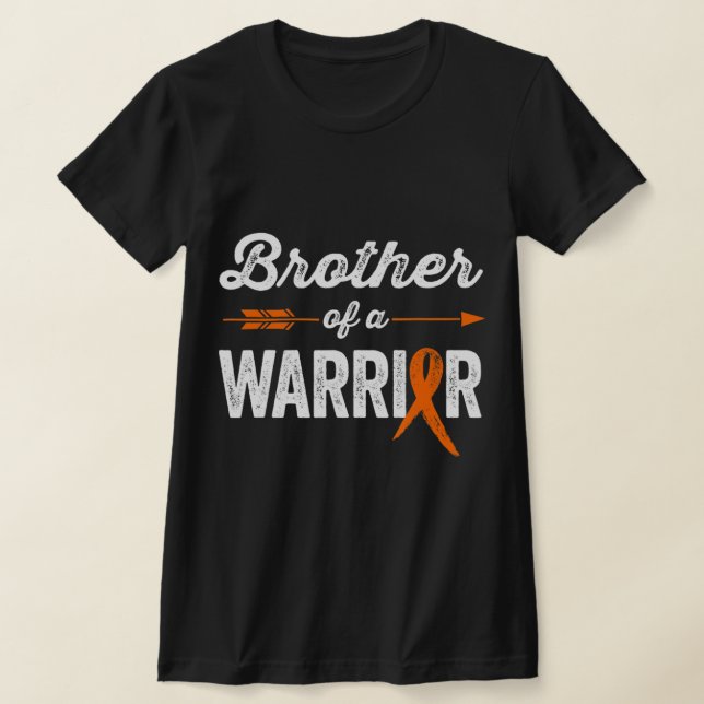 Camiseta Leukemia Awareness  for Family Brother of a Warrio (Distribución)