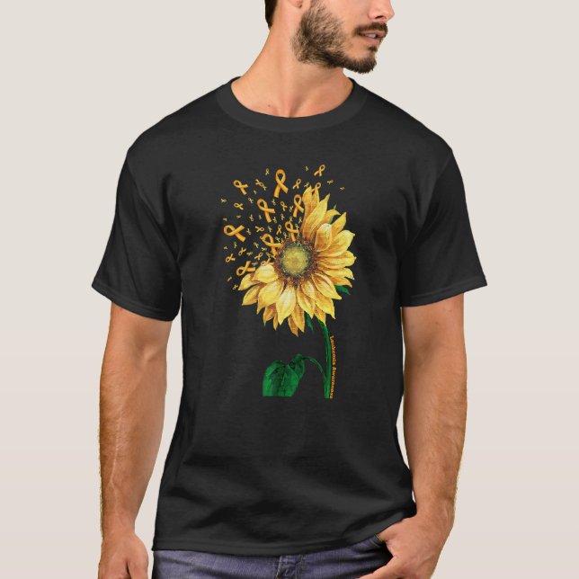 Camiseta LEUKEMIA Awareness Sunflower   (Anverso)
