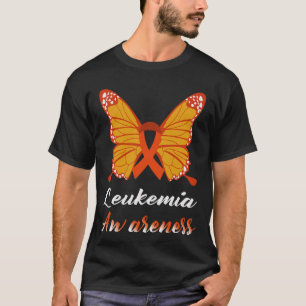 Camiseta Leukemia Mariposa Sobreviviente de Conciencia Nara