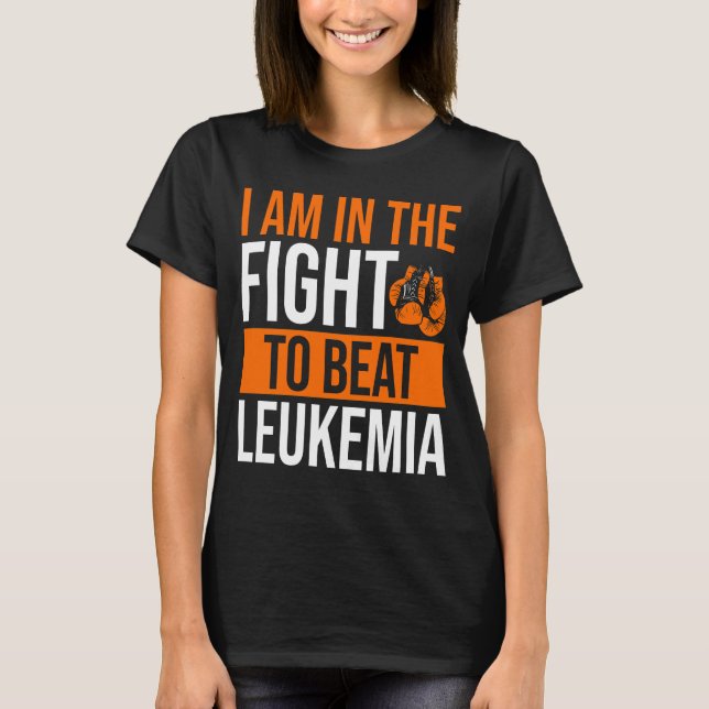 Camiseta Leukemia Sensibilización Cinta Venció a Guerrero d (Anverso)